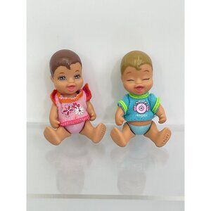 Mattel Barbie Babies Dolls Set Of 2 With Cute Outfits
